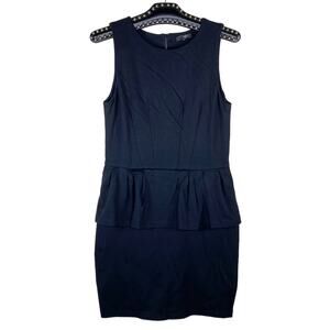 Tart Black Sleeveless Peplum Dress Medium